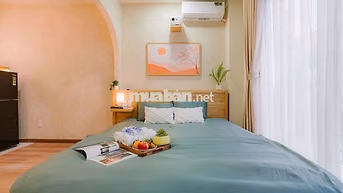 Boutique studio 22m² Điện Biên Phủ – full nội thất, ban công, WFH