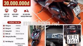 Honda Vario 124 2019 Đen 124cc