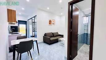 Cho thuê căn hộ mới - khu vực yên tĩnh cách Mỹ An 6KM