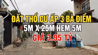 Bán đất Xã Bà Điểm 125m2 gần Chợ Đại Hải sổ hồng riêng