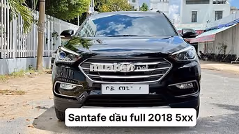 Hyundai Santafe Full dầu (4WD) 2018 130000 km Đen