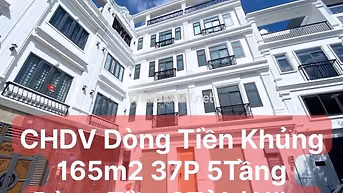 CHDV SIÊU WIP Full 37 PHÒNG - 165m2 5 TẦNG DÒNG TIÈN 2TỶ1 / NĂM