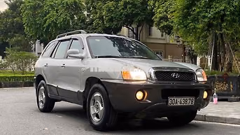 Hyundai Santafe Gold 2005 Full cửa nóc Bạc