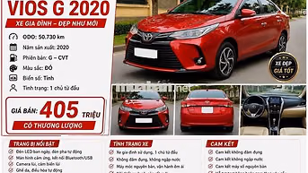 Toyota Vios G CVT 2020 Đỏ 50.730 km