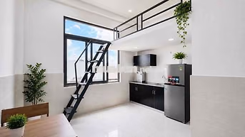 CĂN HỘ CÓ GÁC - CỬA SỔ THOÁNG - ĐẦY ĐỦ NỘI THẤT