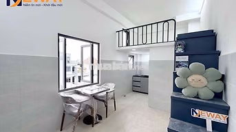 CHO THUÊ CĂN HỘ MỚI XÂY - RẺ - BAN CÔNG - CỬA SỔ - NGAY NGÃ 4 BỐN XÃ