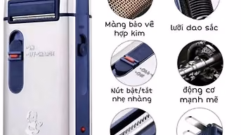 🔥 Cạo râu nhanh – gọn – êm, không lo rát da!