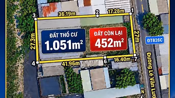 Cần Bán 1,500m2 Đất Mặt Tiền Lê Văn Lương . NB Dt: 27x57m vuông vứt 