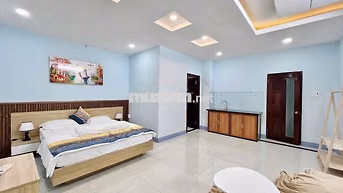 CHO THUÊ CĂN HỘ FULL NỘI THẤT - 40m2 - NGAY NGÃ 4 BỐN XÃ - CAO CẤP