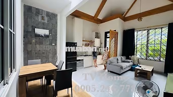 Cho thuê nhà vườn Hoà Xuân 15tr full nội thất mới