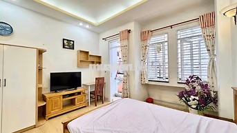 🔥Căn Hộ Studio Full NT - Cửa Sổ - Ban Công - Máy Giặt Riêng