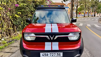 Vinfast VF3 Màu Đỏ Pin Mua Sản Xuất 2025 Odo 8000km siêu mới 