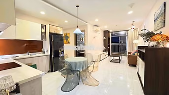 CHỦ CHO THUÊ CĂN HỘ 2PN 85m2 VINTAGE FULL NT CAO CẤP VIEW PHÁO HOA
