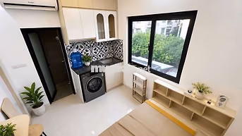 Khai trương CCMN 25m2 Full đồ, máy giặt riêng tại Lạc Trung