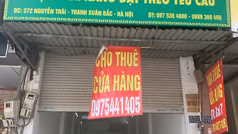 Cho thuê cửa hàng mặt tiền số 572 đường Nguyễn Trãi, Thanh Xuân, HN