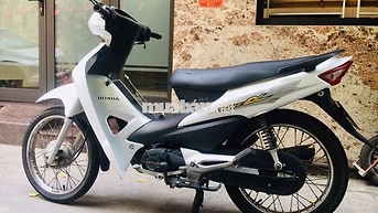Xe máy Detech Espero 50cc màu trắng, xe số
