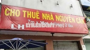 Cho thuê nhà Mặt tiền Hồng Bàng gần Cầu Vượt Cây Gõ, Q11- 7x18m- 4 tấm