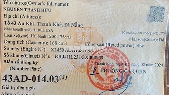 Xe côn tay REBEL USA NC 170 Đỏ 168 cm3