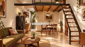 CHO THUÊ DUPLEX BAN CÔNG - NHẬN 4 NGƯỜI 4 XE - 1/10 TRỐNG LẠI