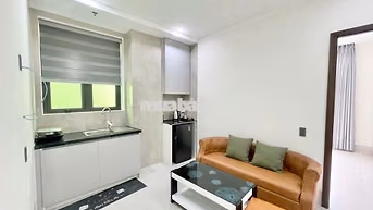 CHO THUÊ CĂN HỘ 1PHÒNG NGỦ FNT CÓ BAN CÔNG PHƯỜNG 5 GIÁ 8 TRIỆU/THÁNG