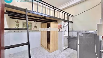 🔥PHÒNG GÁC FULL NỘI THẤT_GẦN CV HOÀNG VĂN THỤ_KHU SÂN BAY
