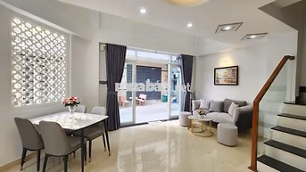 Cho thuê nhà hxh 2 MT Chu Văn An, 5x8m 3 lầu 3Pn giá 18 Tr