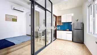 Cho thuê 1pn tách bếp cửa sổ thang máy bảo vệ full nt ở 3 tháng 2 q10