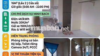 [CHÍNH CHỦ] Phòng trọ 16m² - Hẻm 78/22/35 Tôn Thất Thuyết, Quận 4