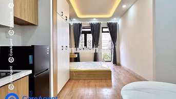 CHDV ban công máy giặt riêng full NT tone gỗ ấm cúng ngay 4xã, Đầm Sen