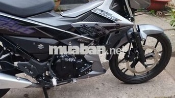 Suzuki Satria Xám đen 6 cấp phuộc Nitron vo Rosso