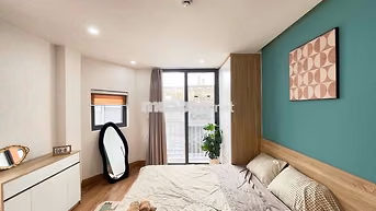 Phòng 35m2_ Studio ban công_ Nhà mới_ 15/43 Cầm Bá Thước