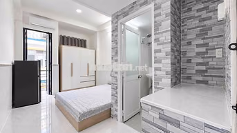 Cho thuê Studio Ban công full nội thất|Nước 20k/khối|Âu Dương Lân q8