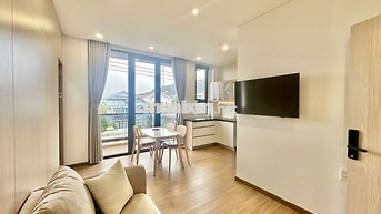 CHO THUÊ CĂN HỘ 1 PHÒNG NGỦ MỚI FULL NỘI THẤT CÓ BAN CÔNG PHƯỜNG 4 ĐÀ