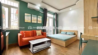 CĂN HỘ STUDIO BAN CÔNG - FULL TIỆN NGHI - gần Q10-Q3