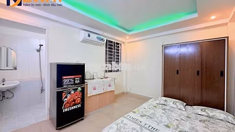 STUDIO MỚI XÂY - FULL NỘI THẤT - ĐI BỘ QUA ĐẠI HỌC CÔNG THƯƠNG 3 PHÚT