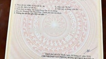 ĐẤT TÂN THỚI HIỆP 14,DT:97m2, SỔ HỒNG RIÊNG, CHỈ 4.49 TỶ