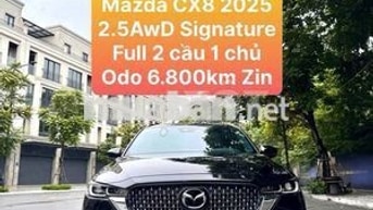Mazda CX-8 2.5 Signature AWD 2025 Đen 7 chỗ