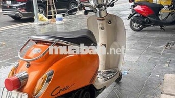 Xe máy điện crea 2021 Cam Trắng