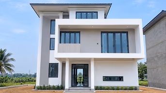 Bán biệt thự sân vườn 235m2 SHR ngay MT đường TL9 cách Cầu Lớn HM 2km