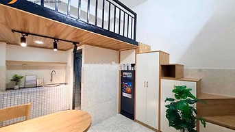 CĂN HỘ DỊCH VỤ MINI DẠNG CÓ GÁC, ĐẦY ĐỦ TIỆN ÍCH TÒA NHÀ, GẦN HUIT