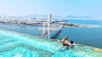Cho Thuê Căn Hộ Goldenbay , hồ bơi vô cực , 1 phòng ngủ 