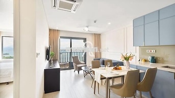 cho thuê căn hộ 2 phòng ngủ Goldenbay , Nội Thất Cao Cấp Hồ bơi Vô cực