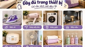 CĂN HỘ 2 PHÒNG NGỦ – ĐẦY ĐỦ TIỆN NGHI, XÁCH VALI ĐẾN Ở NGAY