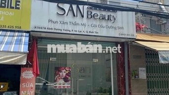 Mặt bằng Spa, làm đẹp hẻm xe hơi full nội thất (bàn,ghế,tủ,2 máy lạnh)