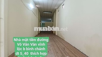 Cho Thuê Nhà Mặt Tiền4*50 ( 220 nở hậu )Đường Võ Văn Vân Vĩnh Lộc B
