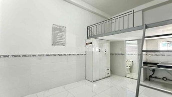 MÃ LÒ STUDIO , GÁC - FULL NỘI THẤT MÁY GIẶT RIÊNG - CỬ SỔ GÁC CAO