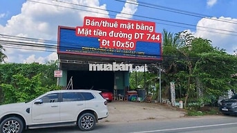Cho thuê mặt bằng, mặt tiền đường DT 744