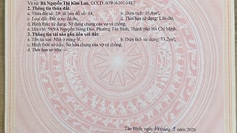Nhà Bán: hẻm cụt yên tĩnh đường Nguyễn Hồng Đào Q.Tân Bình