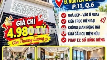 NHÀ  GIÁ TỐT  . HẺM  3.5M . KHU VỰC QUẬN  6