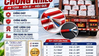 Cáp Chống Cháy Chống Nhiễu 2 Lõi 0.75 2.5mm2 ALTEK KABEL